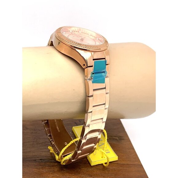 Invicta Women's Watch 28332 Angel Quartz Rose Gold Tone Stainless Steel 35mm - Picture 12 of 14